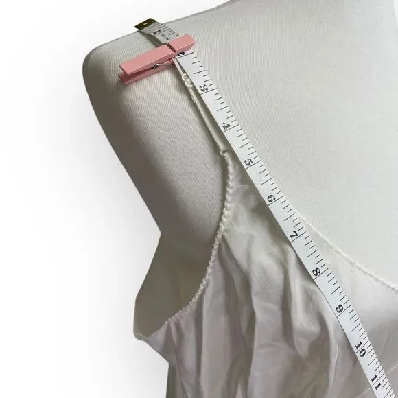Vintage Full chemise long slip gown nightgown, size 40 (bra size). Approx XL - Picture 12 of 13